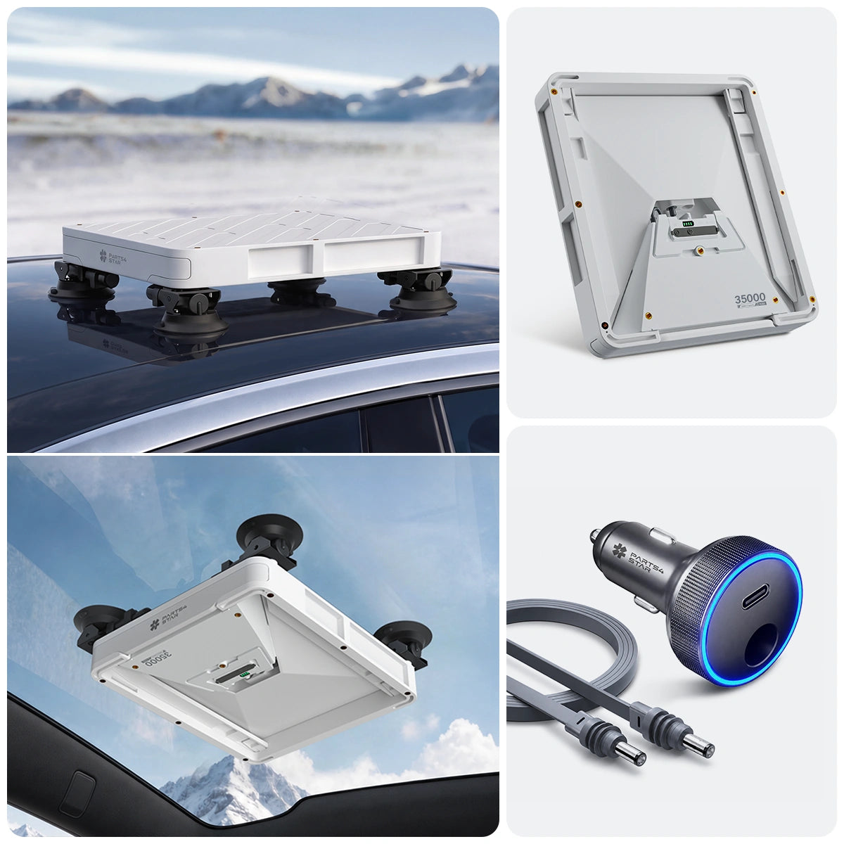 Starlink Mini Armor Quick-Release Heavy-Duty Suction Cup Mount for Tesla Model 3/Y/S/X/Cybertruck