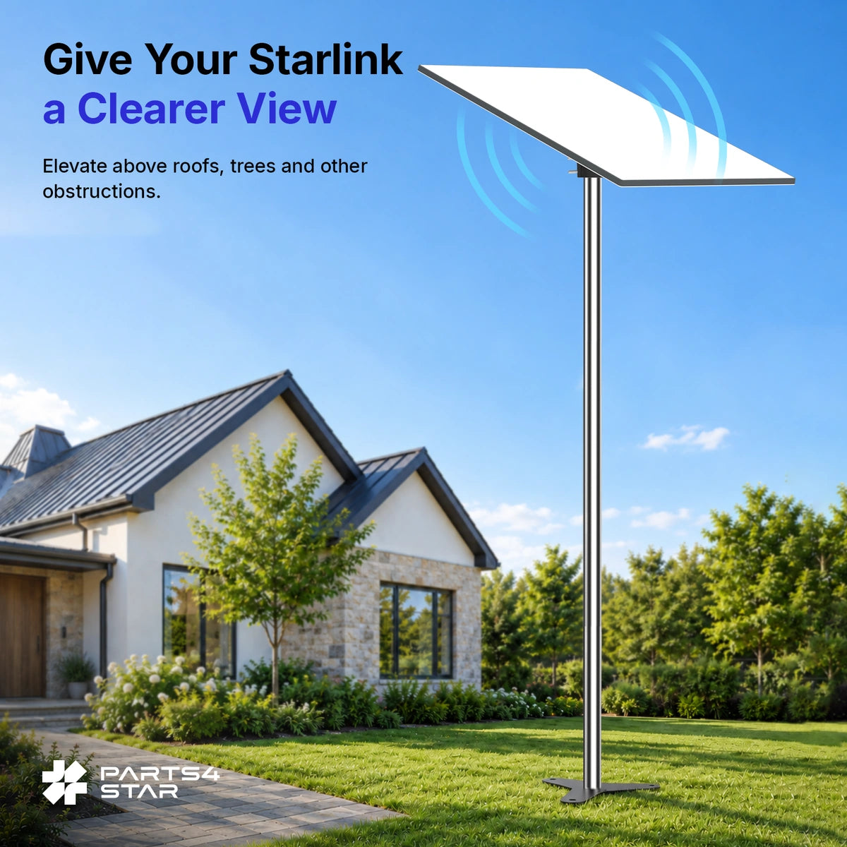 Starlink Gen 3 No-Dig Ground Anchor Kit (6.6FT) for Standard 4 / 4X