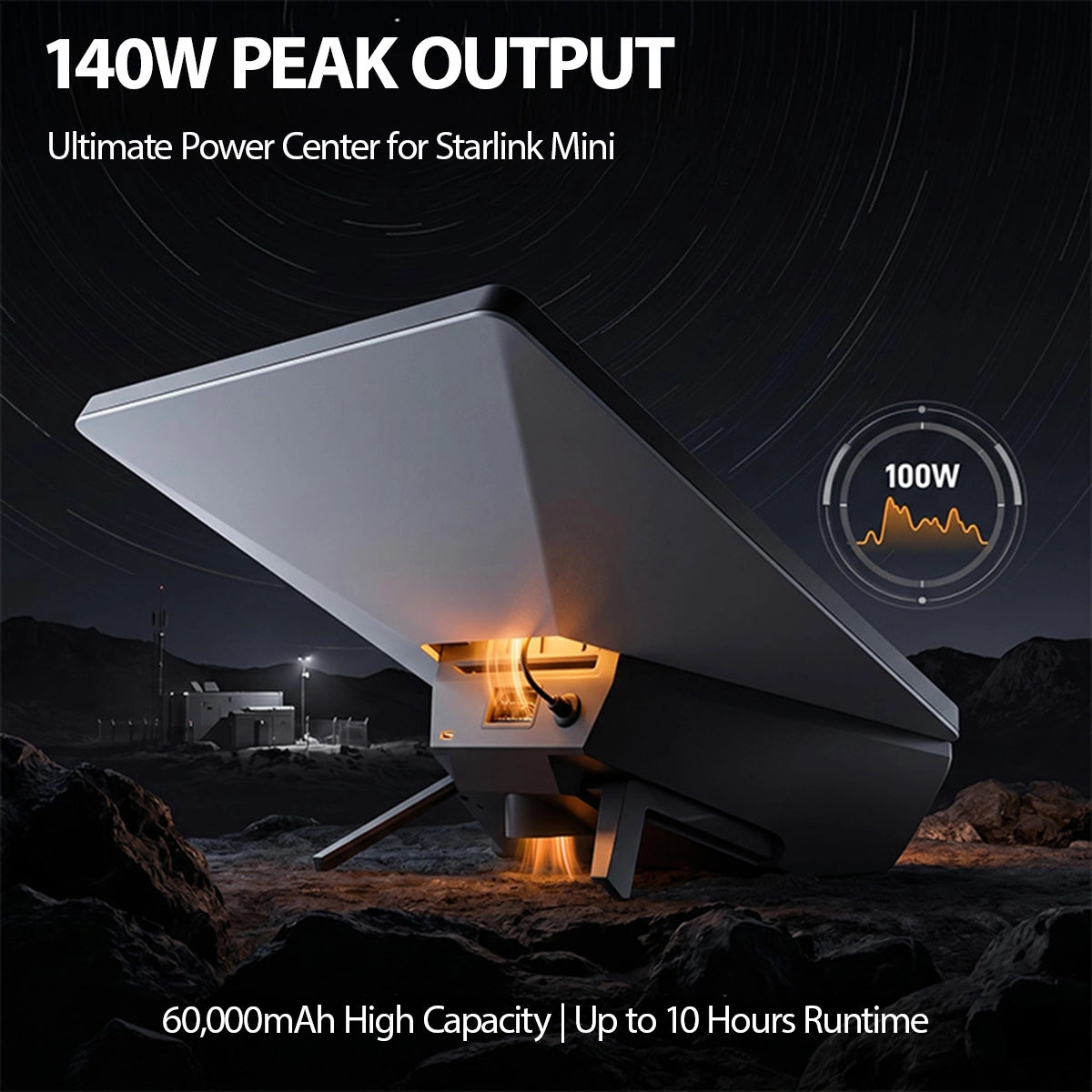 Starlink Mini Battery Pack, 219Wh, Up to 10 Hours Runtime