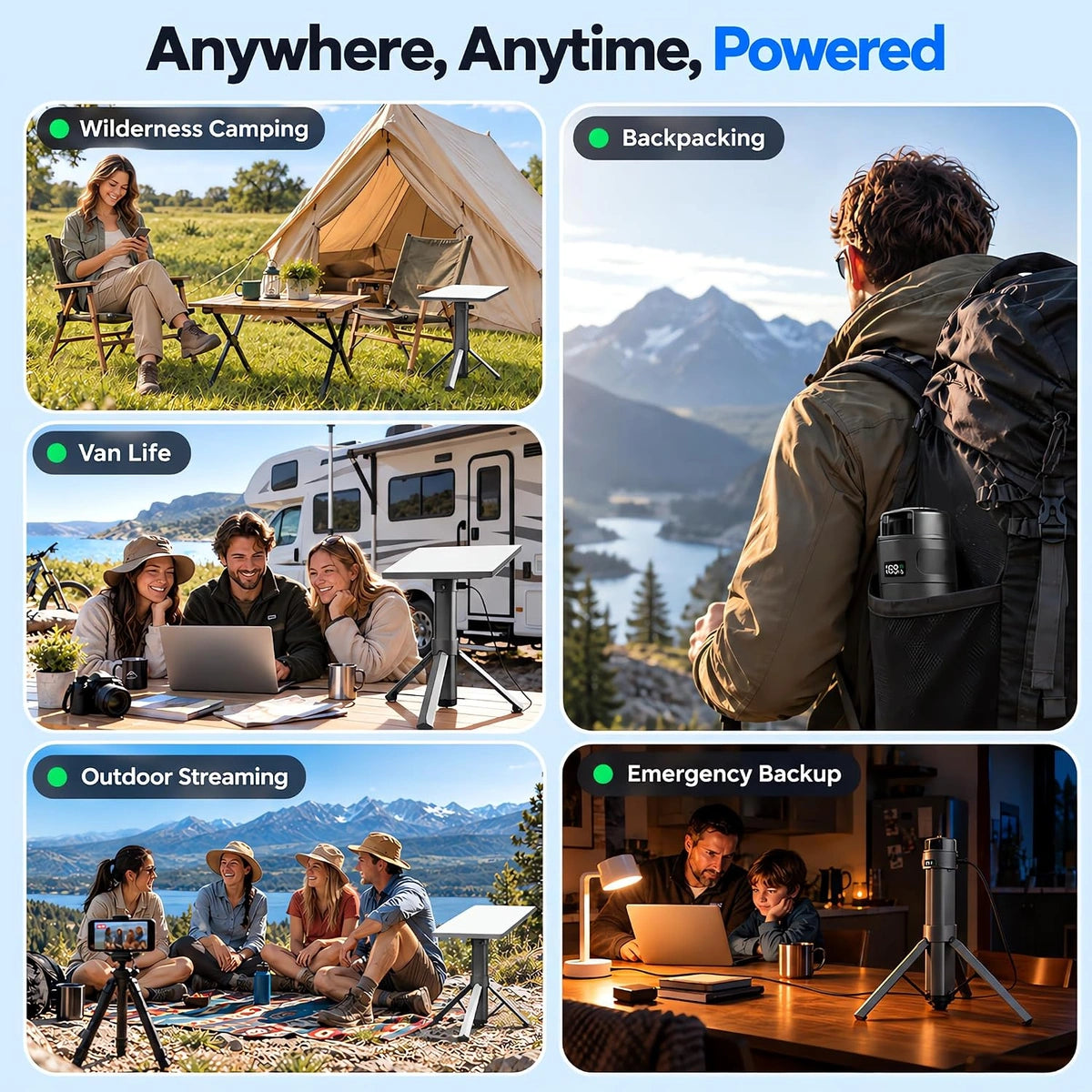 Starlink Mini Power Mount with LCD Display, Up to 10-Hour Runtime