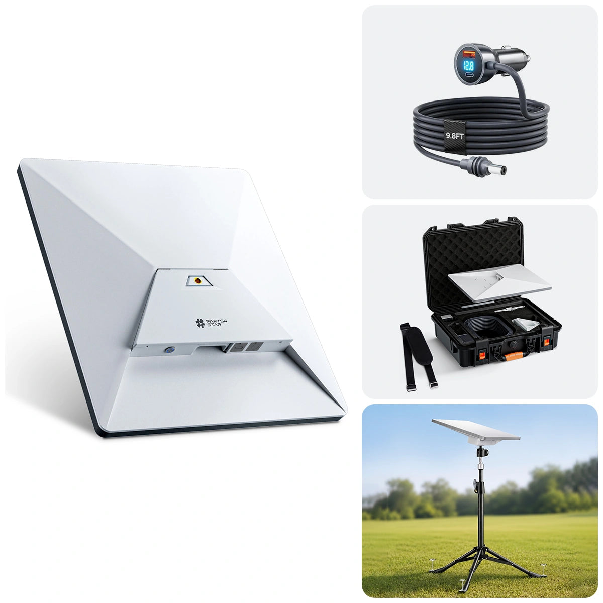 Starlink Mini Kit completo de alimentação elétrica para veículos