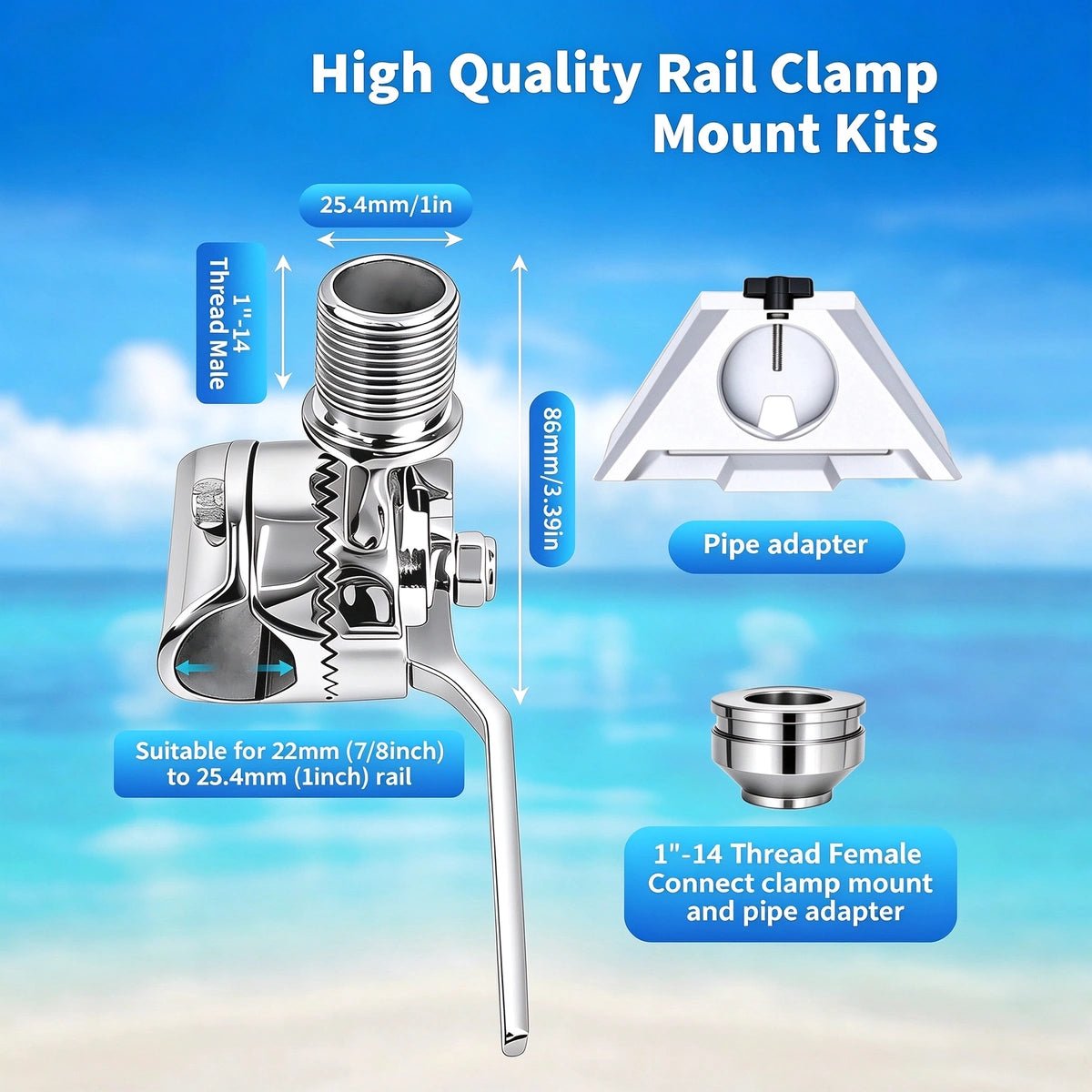 Starlink Mini Rail Mount, Marine-Grade 316 Stainless Steel - Parts4Star