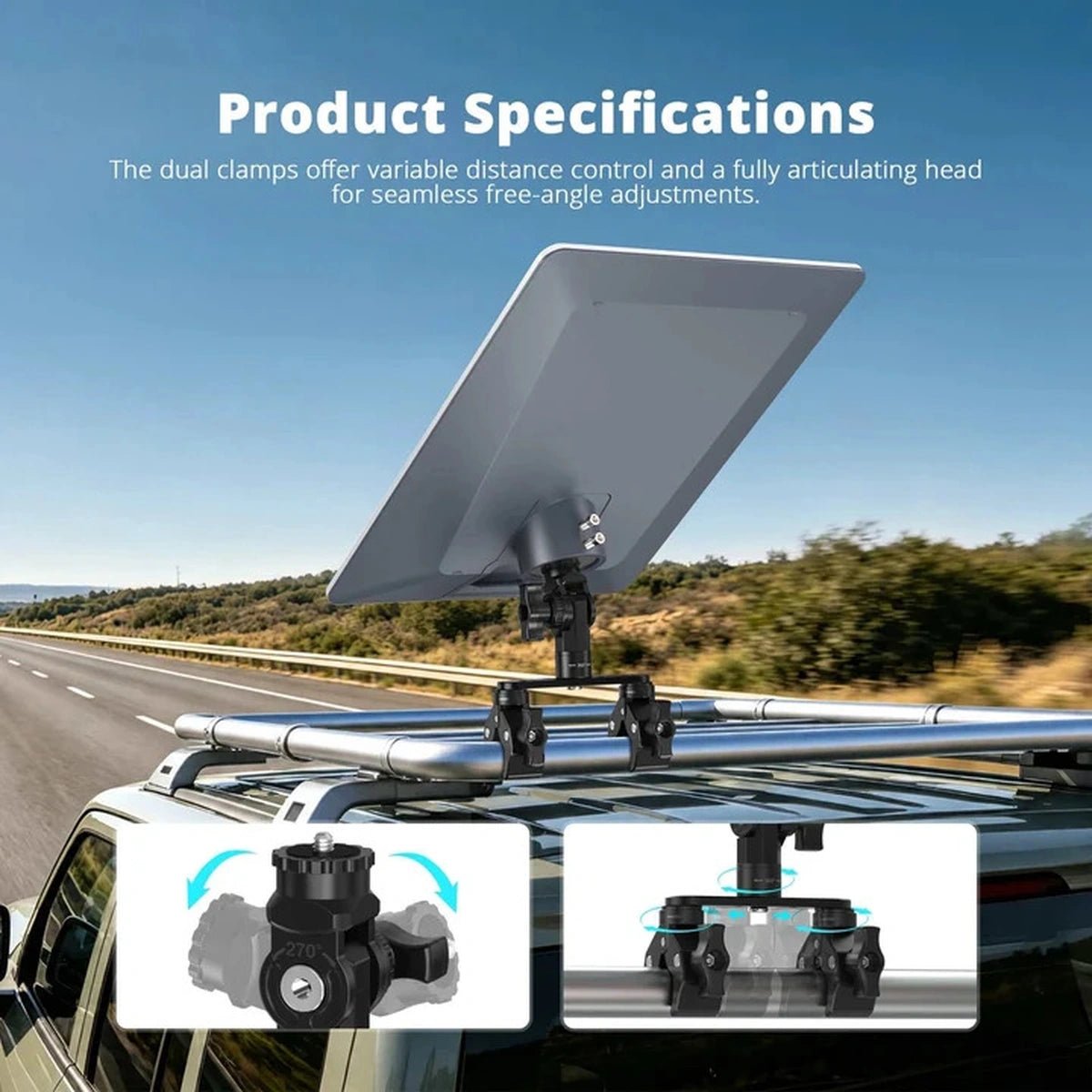 Starlink V5 Adjustable Dual-Clamp Mount Kit with 270° Rotation - Parts4Star