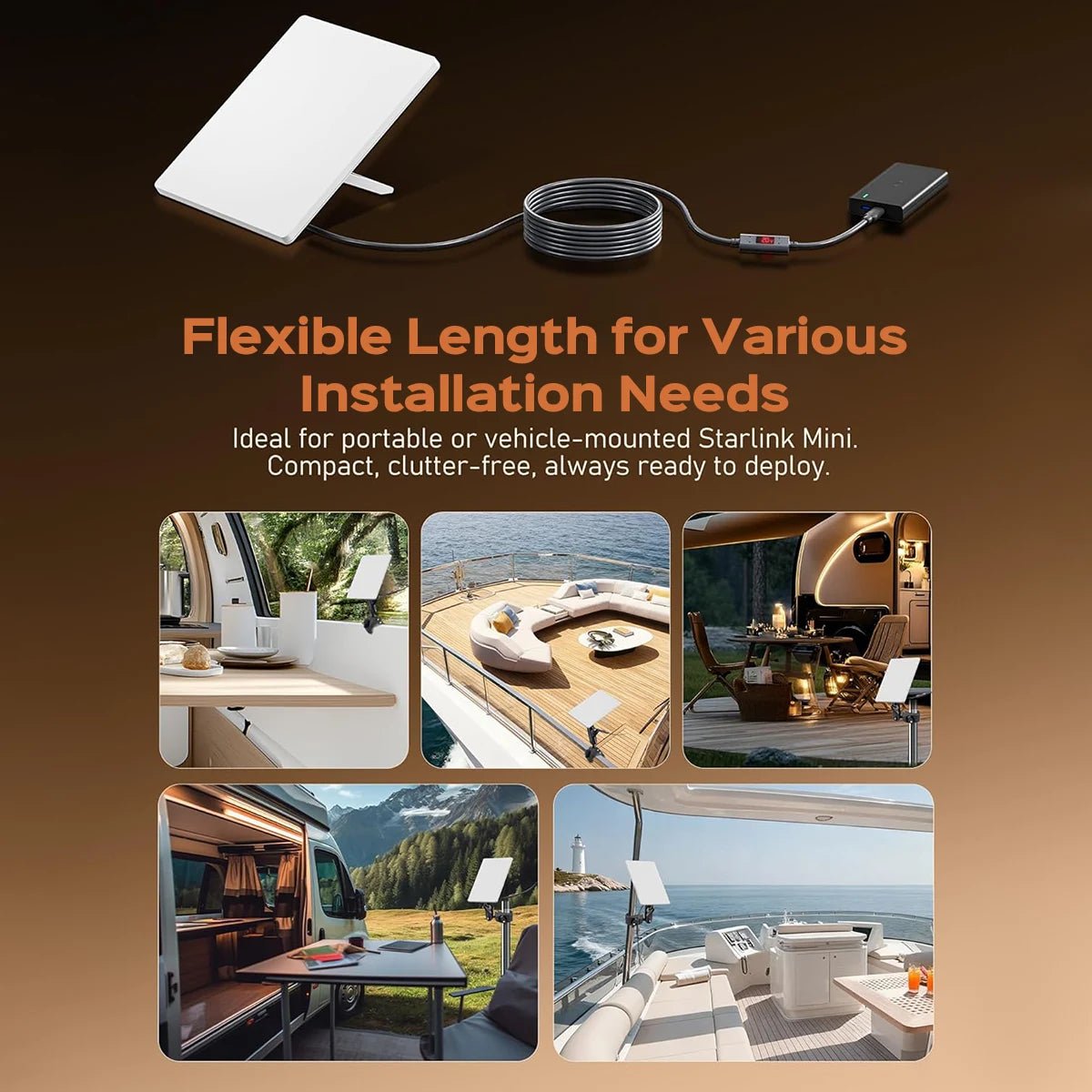 Starlink Mini Type C to DC Power Cable – Real - Time Voltage & Current Monitor - Parts4Star