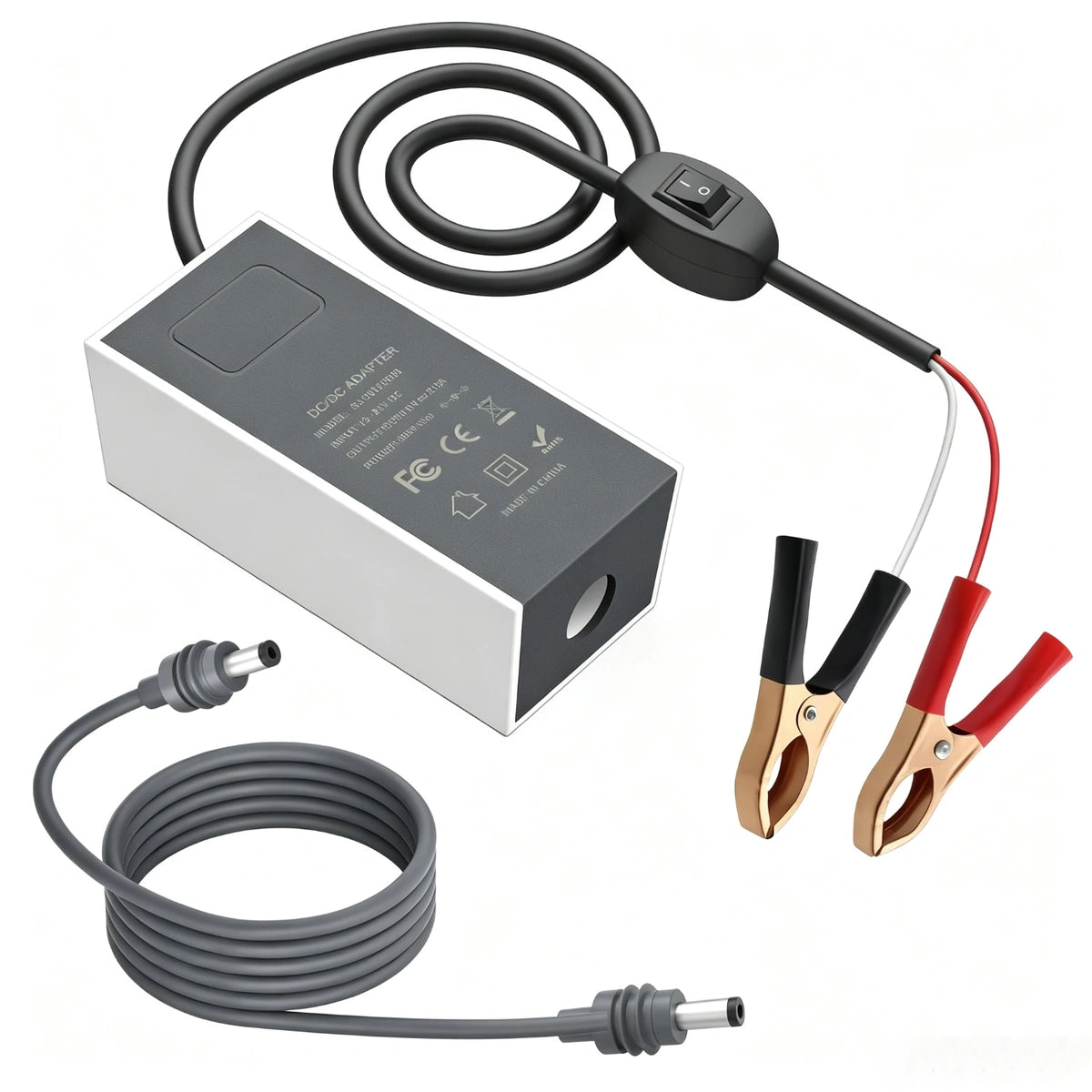 Starlink Mini 12V DC Power Adapter with Alligator Clips