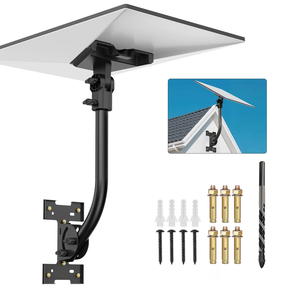 Starlink Gen 3 Mount, 180° Adjustable Waterproof Roof & Wall Bracket