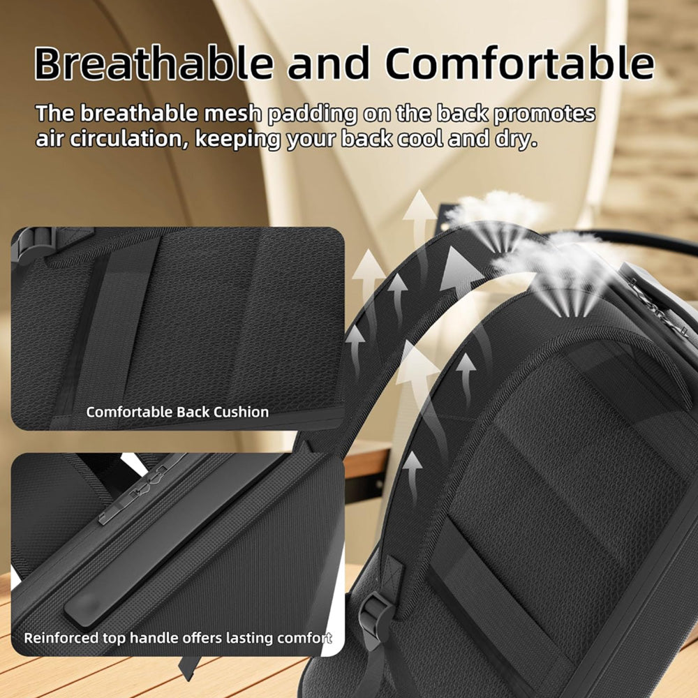 Sac de voyage antivol avec accès au port de chargement pour Starlink Mini