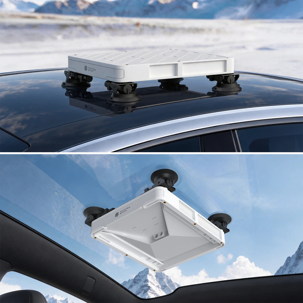 Starlink Mini Armor Quick-Release Heavy-Duty Suction Cup Mount for Tesla Model 3/Y/S/X/Cybertruck