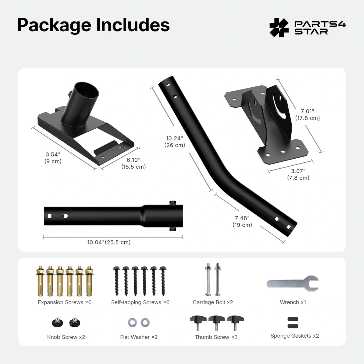 Starlink V5 Adjustable Wall Mount - 26" Pole