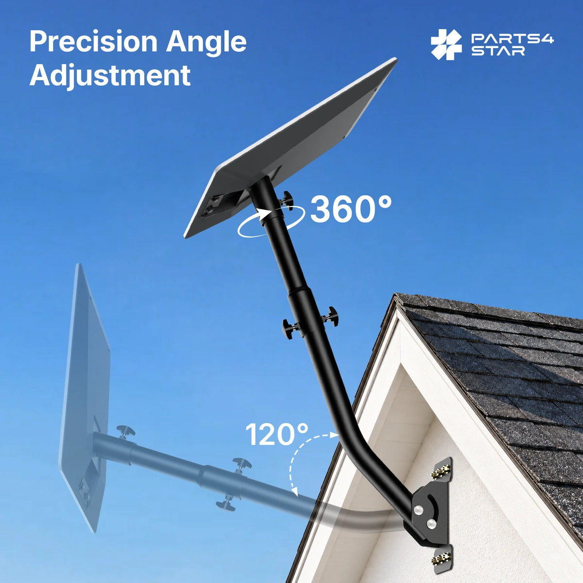 Starlink V5 Adjustable Wall Mount - 26" Pole