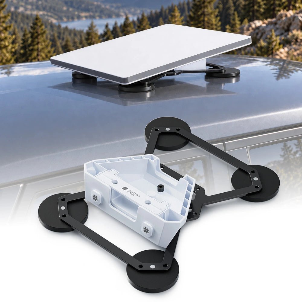 Starlink Mini Secure-Lock Quick-Release Magnetic Mount with 6 Magnetic Feet, 304 lb Strong Magnetic Force, Heavy-Duty Base - Parts4Star