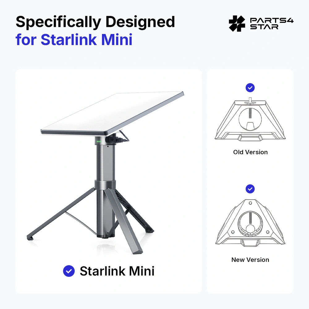 Starlink Mini Power Stand with Integrated Tripod – Up to 6H All-Day Power