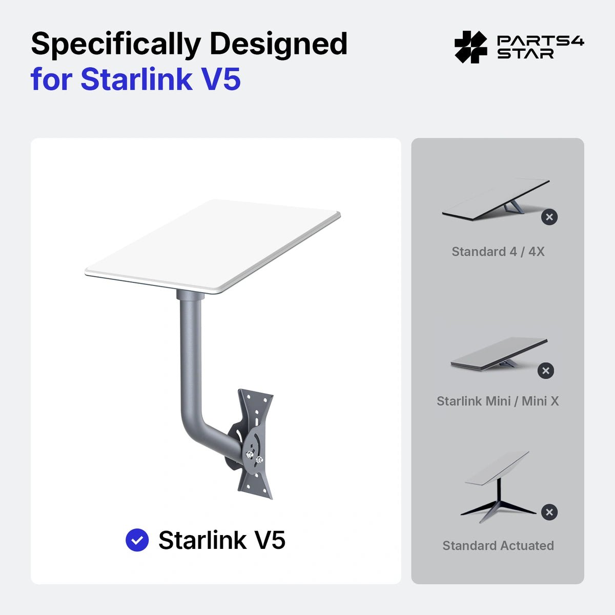 Starlink V5 Wall & Roof Mount Kit - Adjustable - Parts4Star