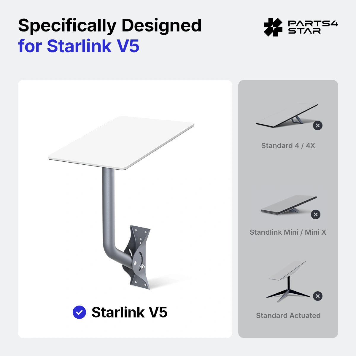 Starlink Kit di montaggio a parete e a tetto V5 - Regolabile