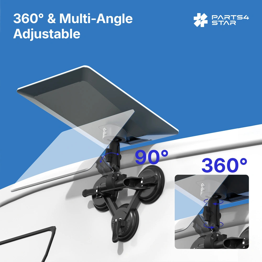 Starlink V5 Suction Cup Mount with Adjustable Angle, for RV, Car Windows & Sunroof