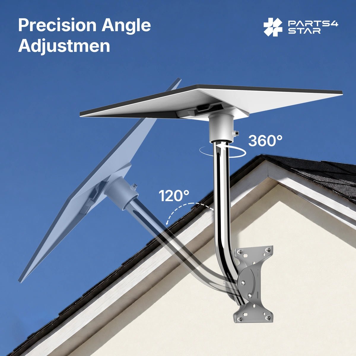 Starlink Gen 3 Adjustable Stainless Steel Mount Kit for Standard 4 / 4X - Parts4Star