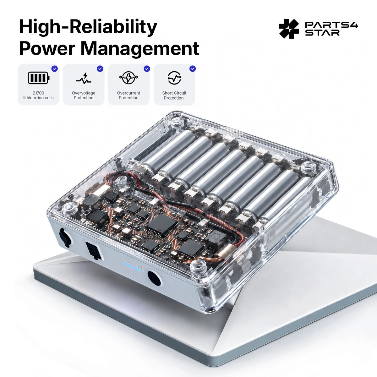 Starlink Mini Base-Mounted Battery Pack – Compatible with New Pipe Adapter - Parts4Star