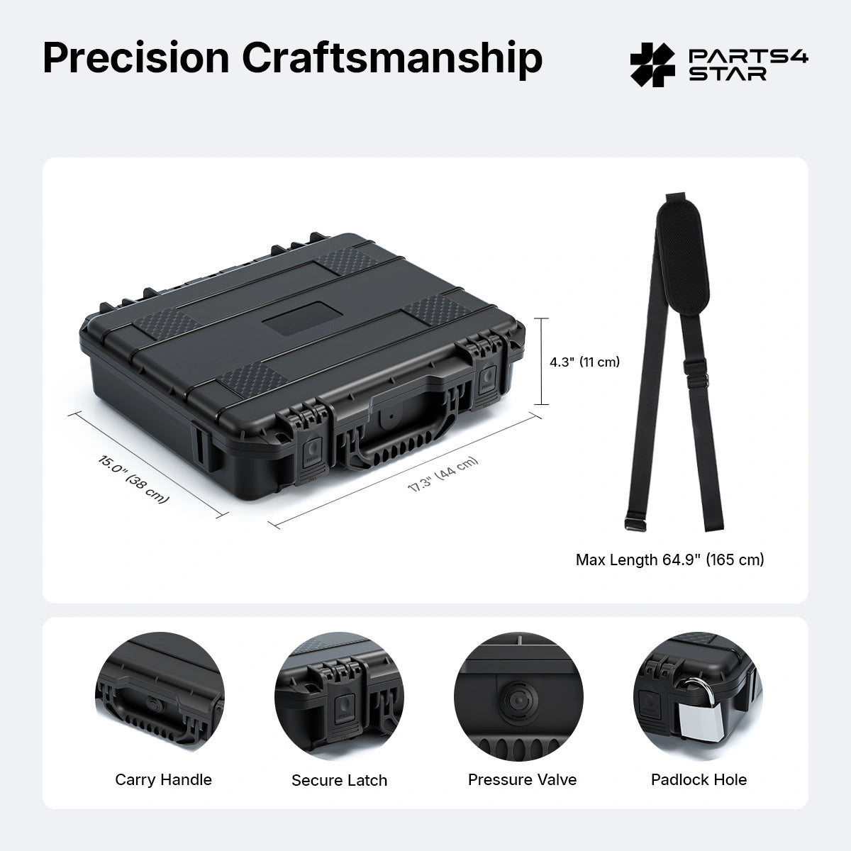 Starlink V5 Hard Carrying Case - Waterproof, Precision Cut Foam