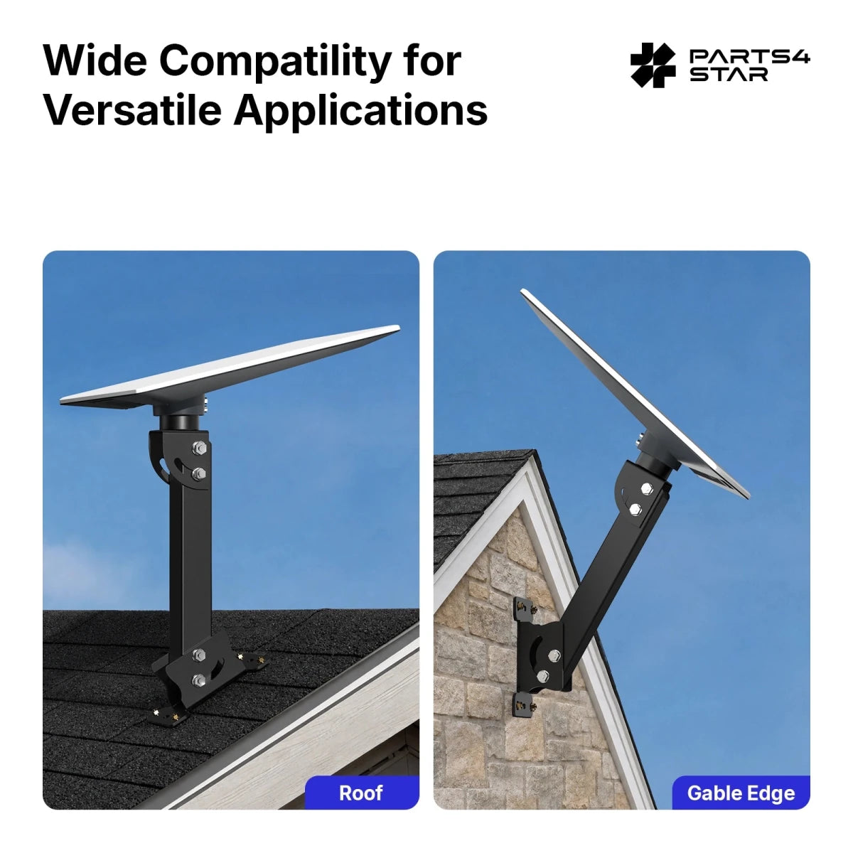 Starlink V5 Adjustable Roof Mount Kit - Reinforced Carbon Steel Square Tube - Parts4Star