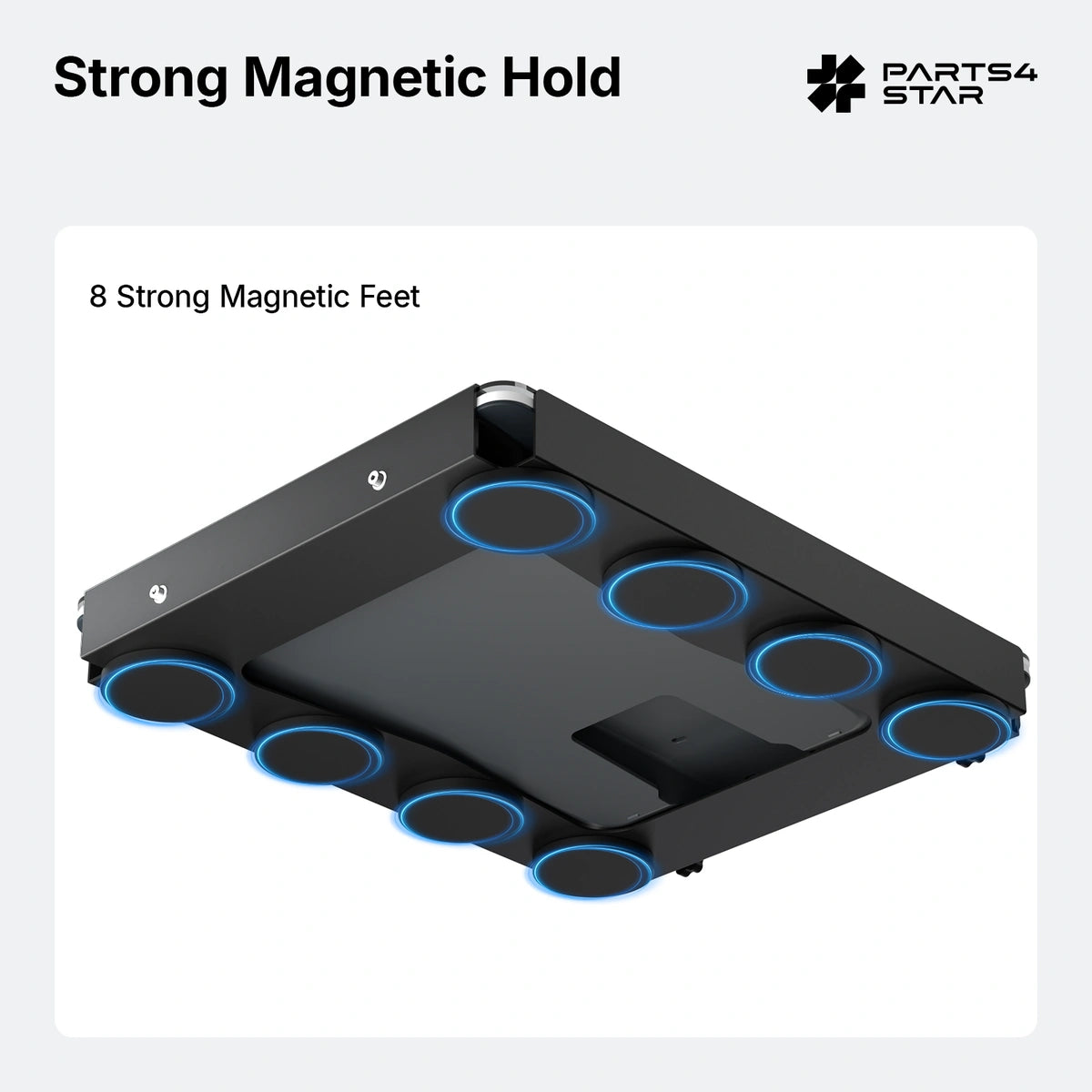 Starlink V5 Heavy-Duty Magnetic Mount with Acrylic Panel – 8 Magnets, 560 lb Holding Force, No-Drill