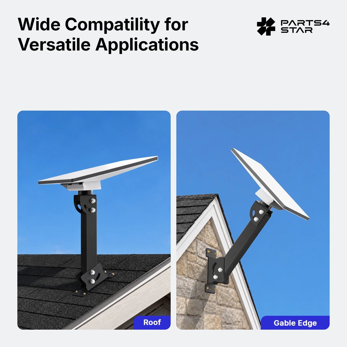 Starlink Mini Adjustable Roof Mount Kit - Reinforced Carbon Steel Square Tube - Parts4Star