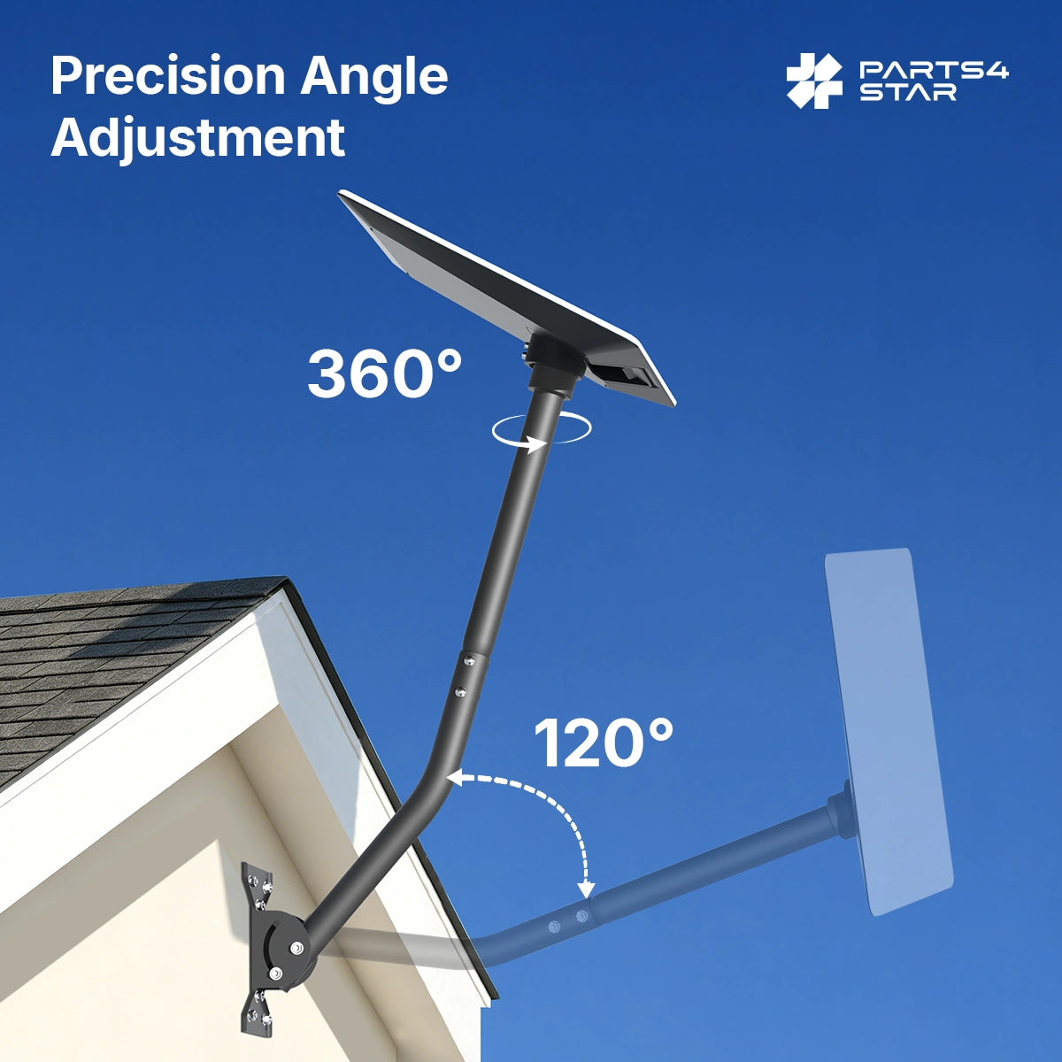 Starlink V5 Wall & Roof Mount Kit - 30 Inch Adjustable