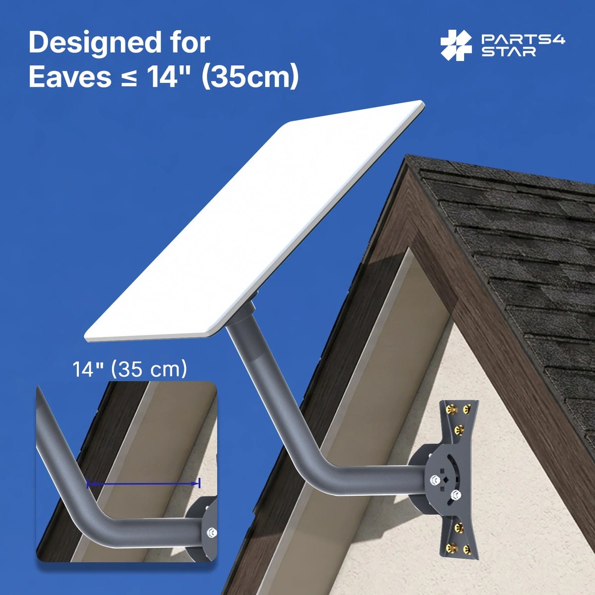 Starlink V5 Wall & Roof Mount Kit - Adjustable - Parts4Star