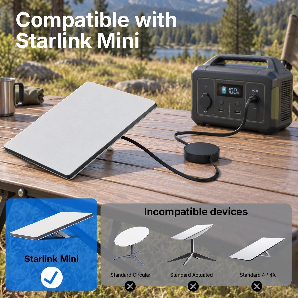 Starlink Mini Retractable Cable- 5.2 ft / 1.6m