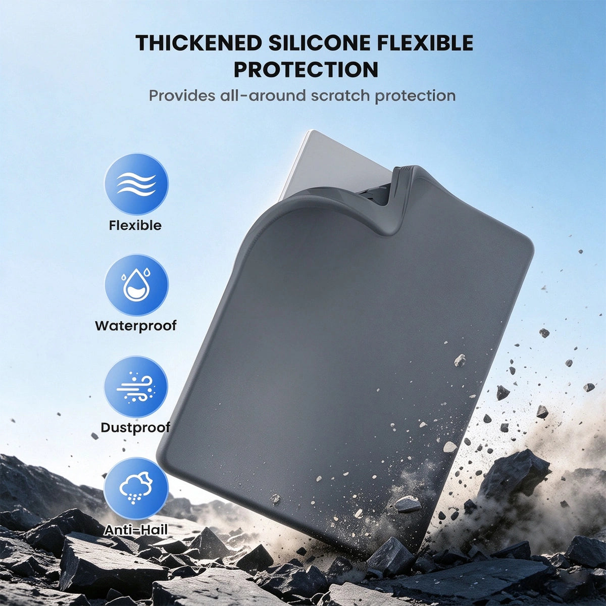 Starlink Capa protetora em silicone V5 - Design que protege o sinal