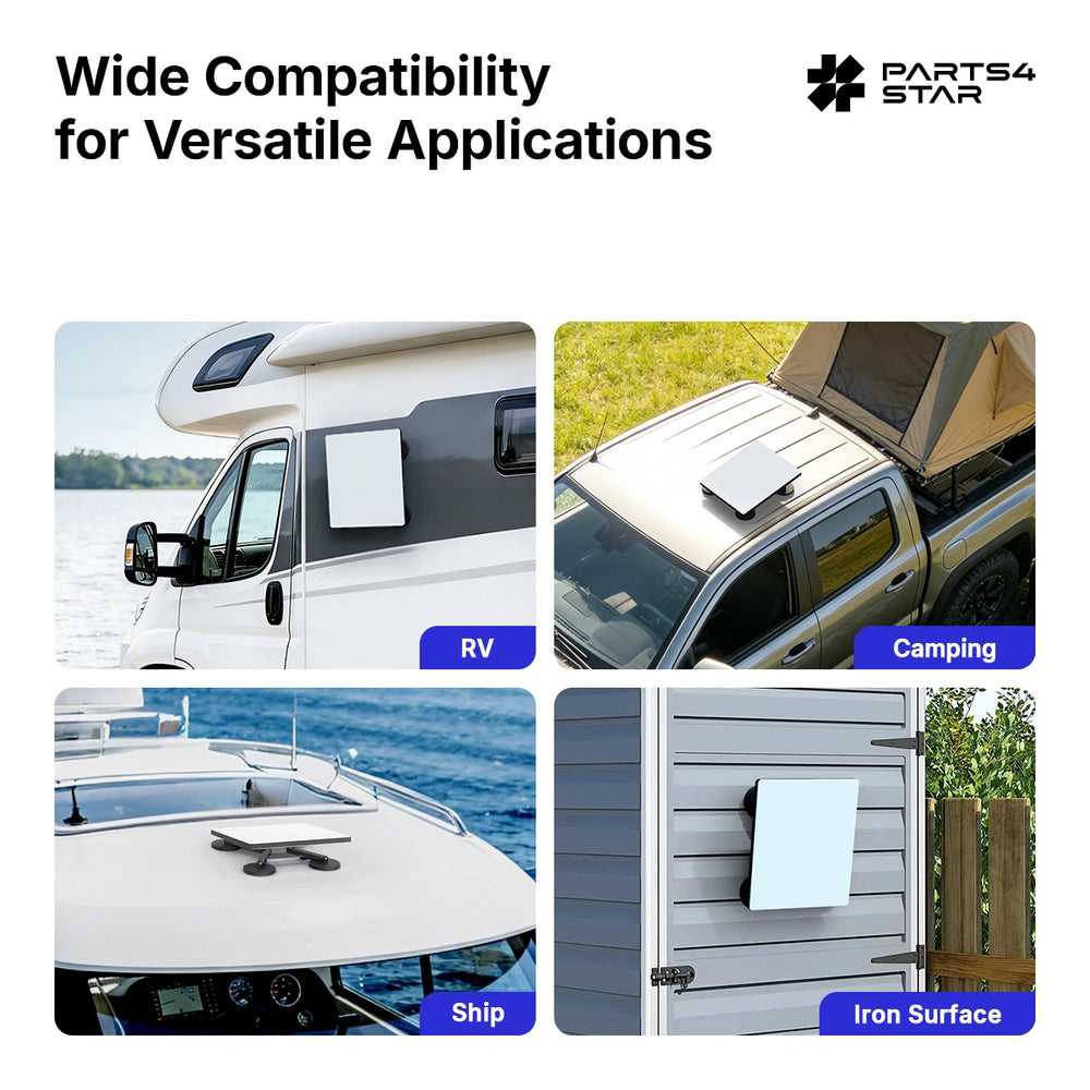 Starlink Mini Support magnétique à dégagement rapide, force de maintien magnétique de 90 kg, fixation sur toit de véhicule sans perçage. Starlink Mini Accessoires