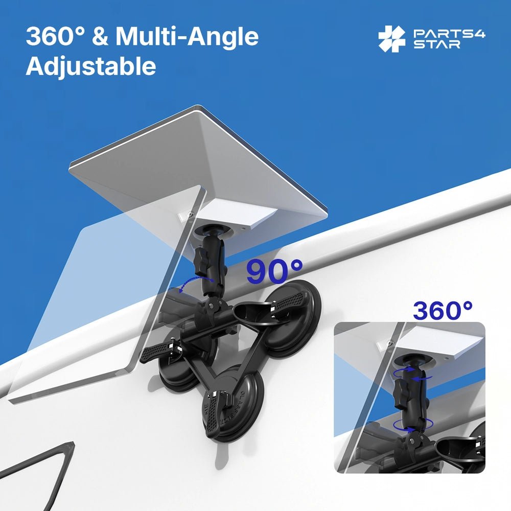 Starlink Mini Suction Cup Mount with Adjustable Angle, for RV, Car Windows & Sunroof - Parts4Star