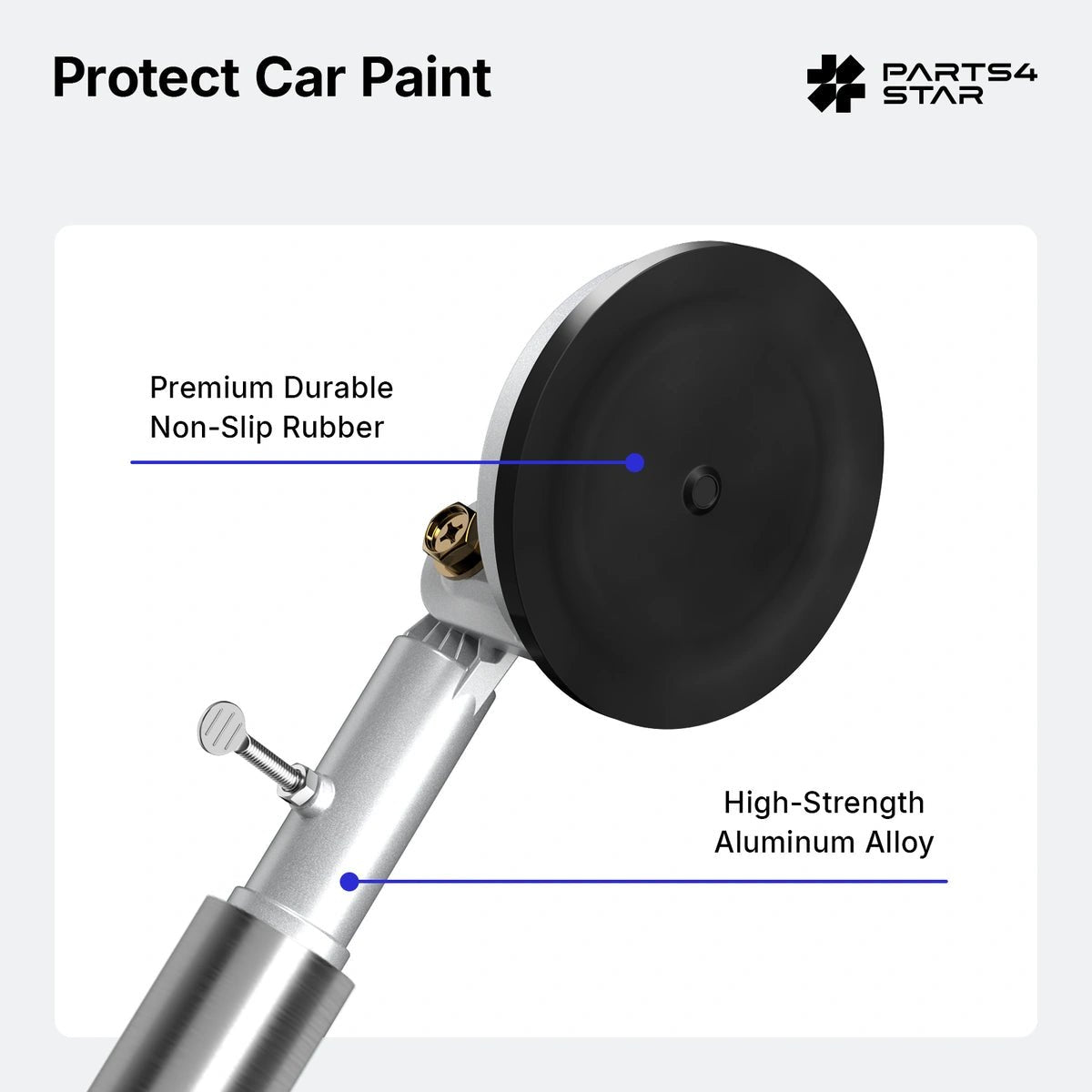 Starlink Mini Metal Suction Cup Mount with Adjustable Angle, for RV, Car Windows & Sunroof – Windproof - Parts4Star
