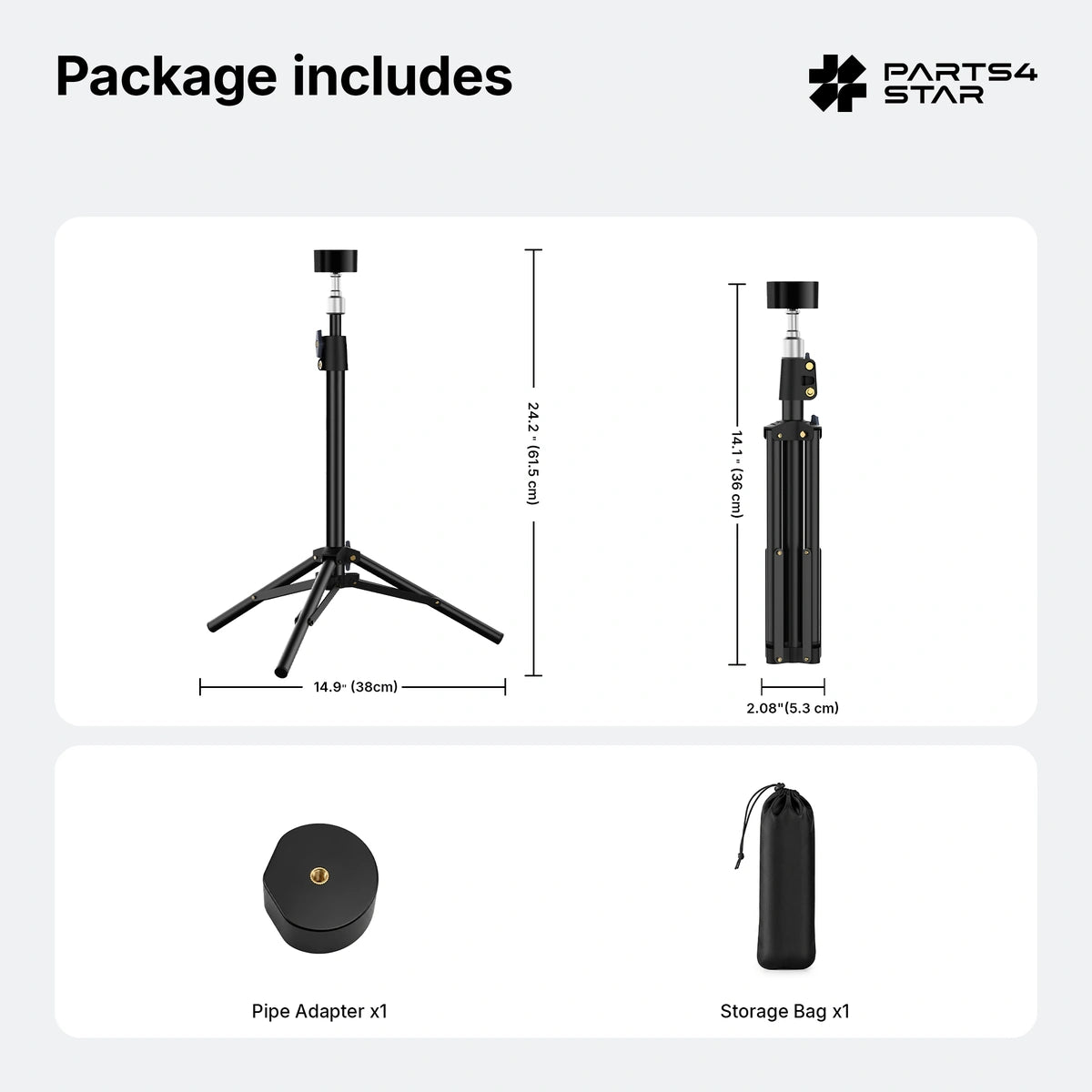 Justerbar tripod montering til Starlink Mini