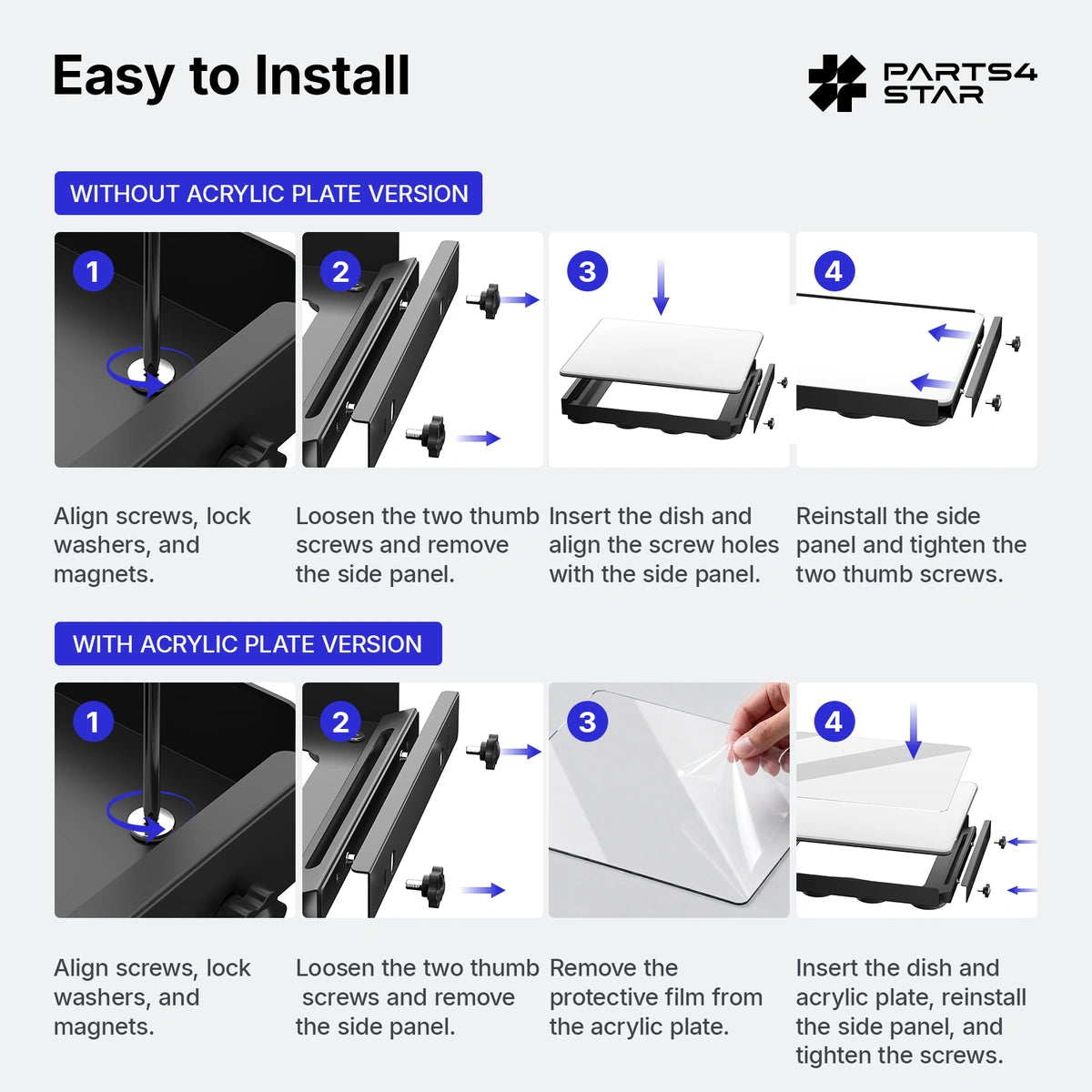 Starlink V5 Heavy-Duty Magnetic Mount with Acrylic Panel – 8 Magnets, 560 lb Holding Force, No-Drill