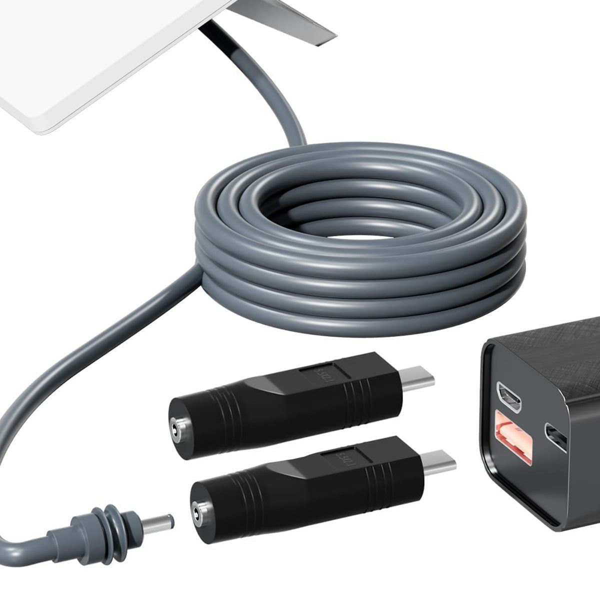 Adaptateur de câble d'alimentation USB-C mâle vers CC femelle pour Starlink Mini