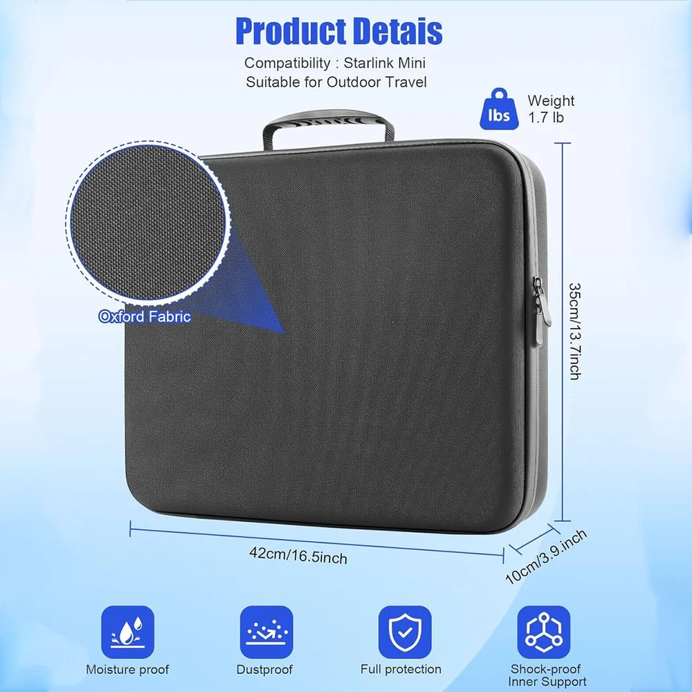 Shockproof EVA Travel & Accessory Case for Starlink Mini - Parts4Star