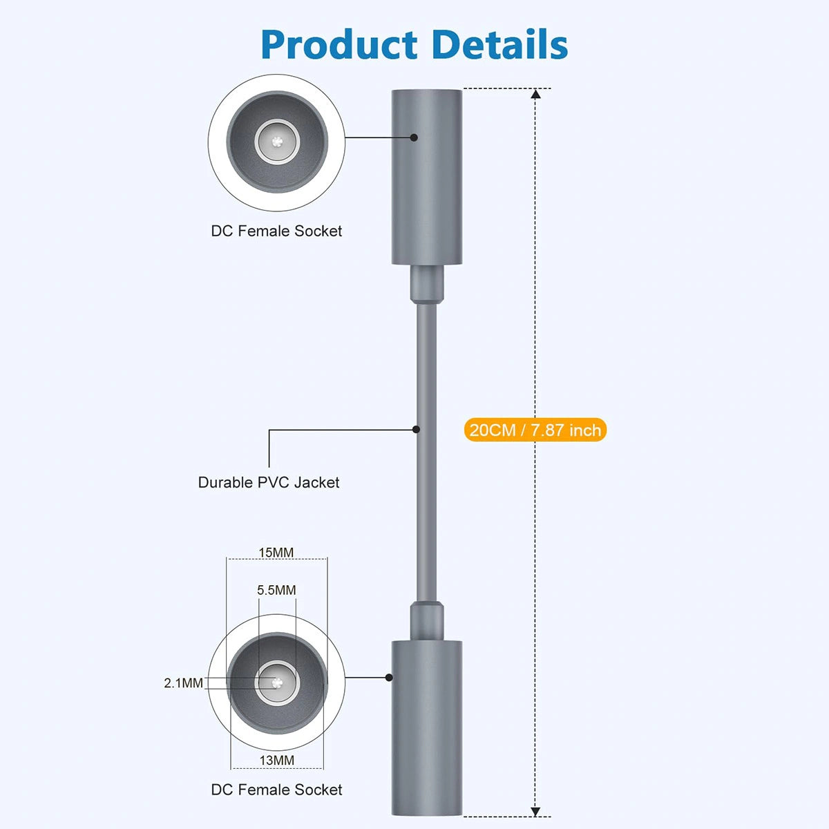 Starlink Mini DC Female to Female Connector