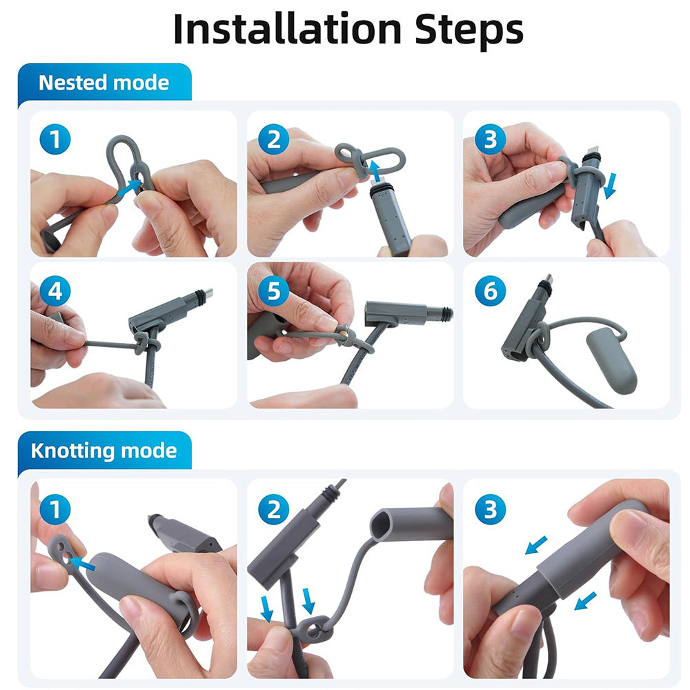 Embouts de câble en silicone étanches pour Starlink Gen 3/Gen 2 (2 pièces) 