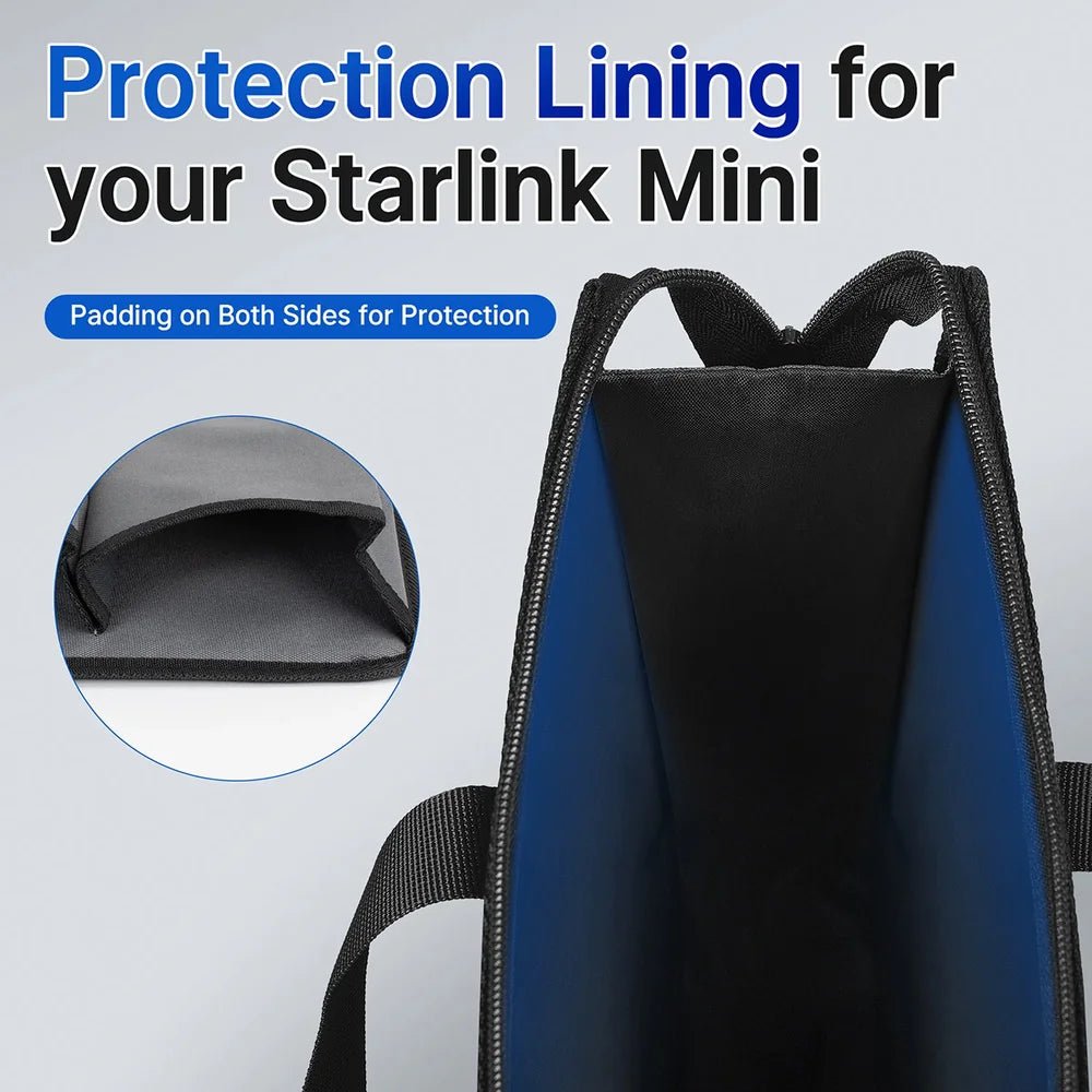 Travel Carrying Bag for Starlink Mini – Fits Dish and Accessories - Parts4Star