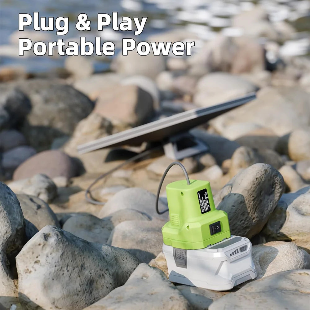 Adaptateur de batterie Ryobi 18V avec câble d'alimentation CC pour Starlink Mini