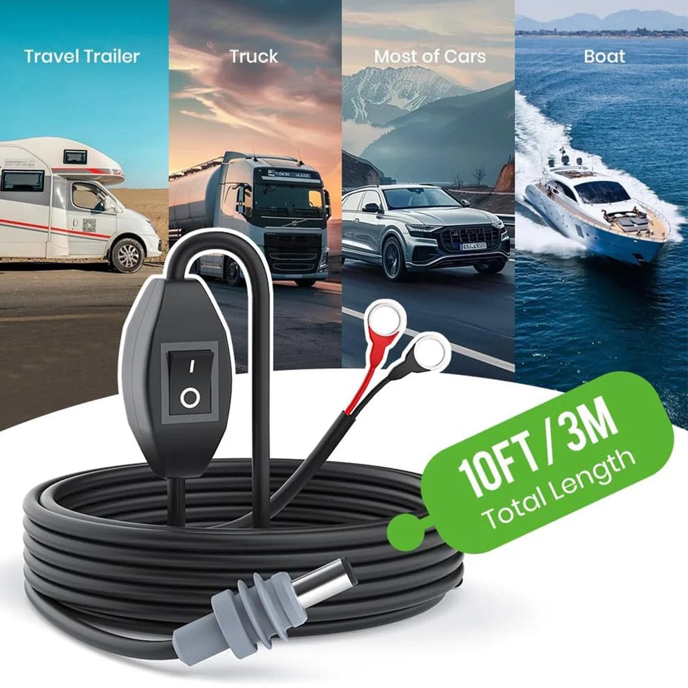 3M/10FT O - Ring DC Charging Cable with Switch (CB8) for Starlink Mini - Parts4Star