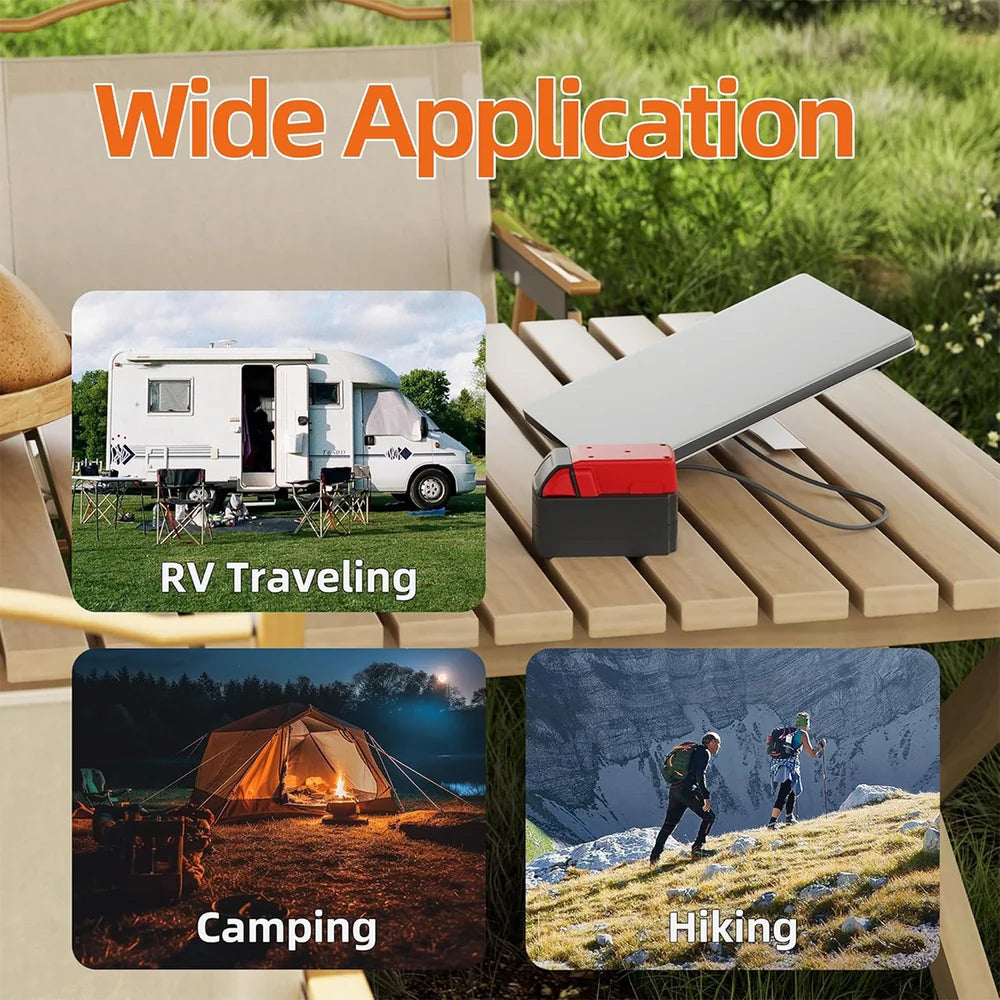 Adaptateur de batterie Milwaukee 18V avec câble d'alimentation CC pour Starlink Mini