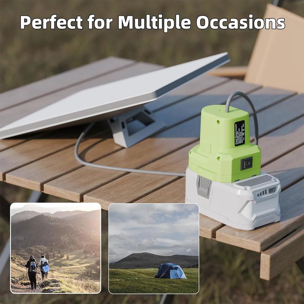 Adaptateur de batterie Ryobi 18V avec câble d'alimentation CC pour Starlink Mini