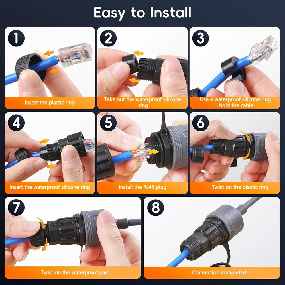 SPX to RJ45 Ethernet Adapter Coupler for Starlink Gen 2 - Parts4Star