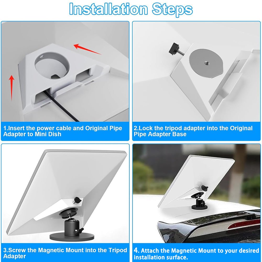 Adjustable Magnetic Car Mount for Starlink Mini - Parts4Star