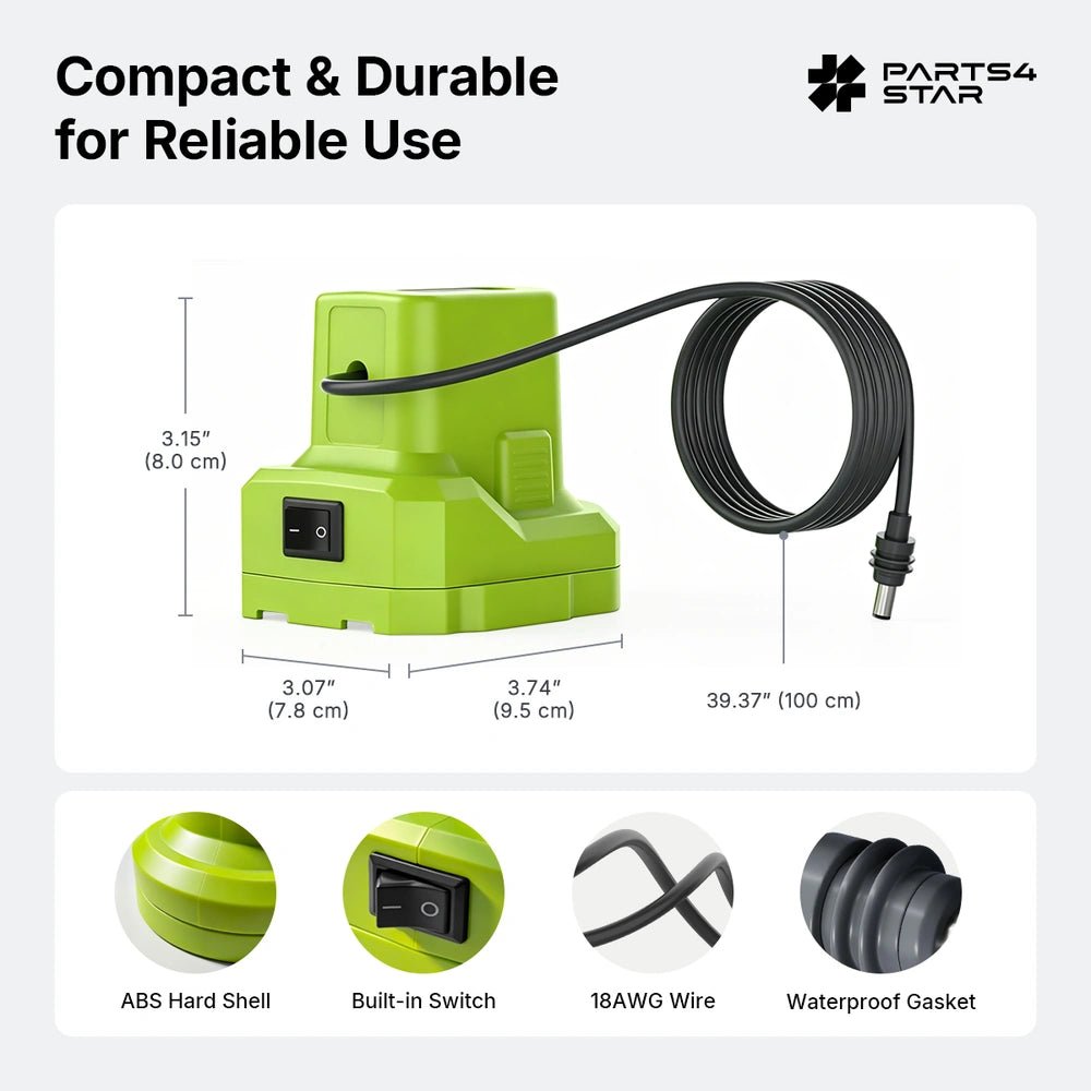 Starlink Mini Battery Adapter - Ryobi 18V ONE+ with Power Control - Parts4Star