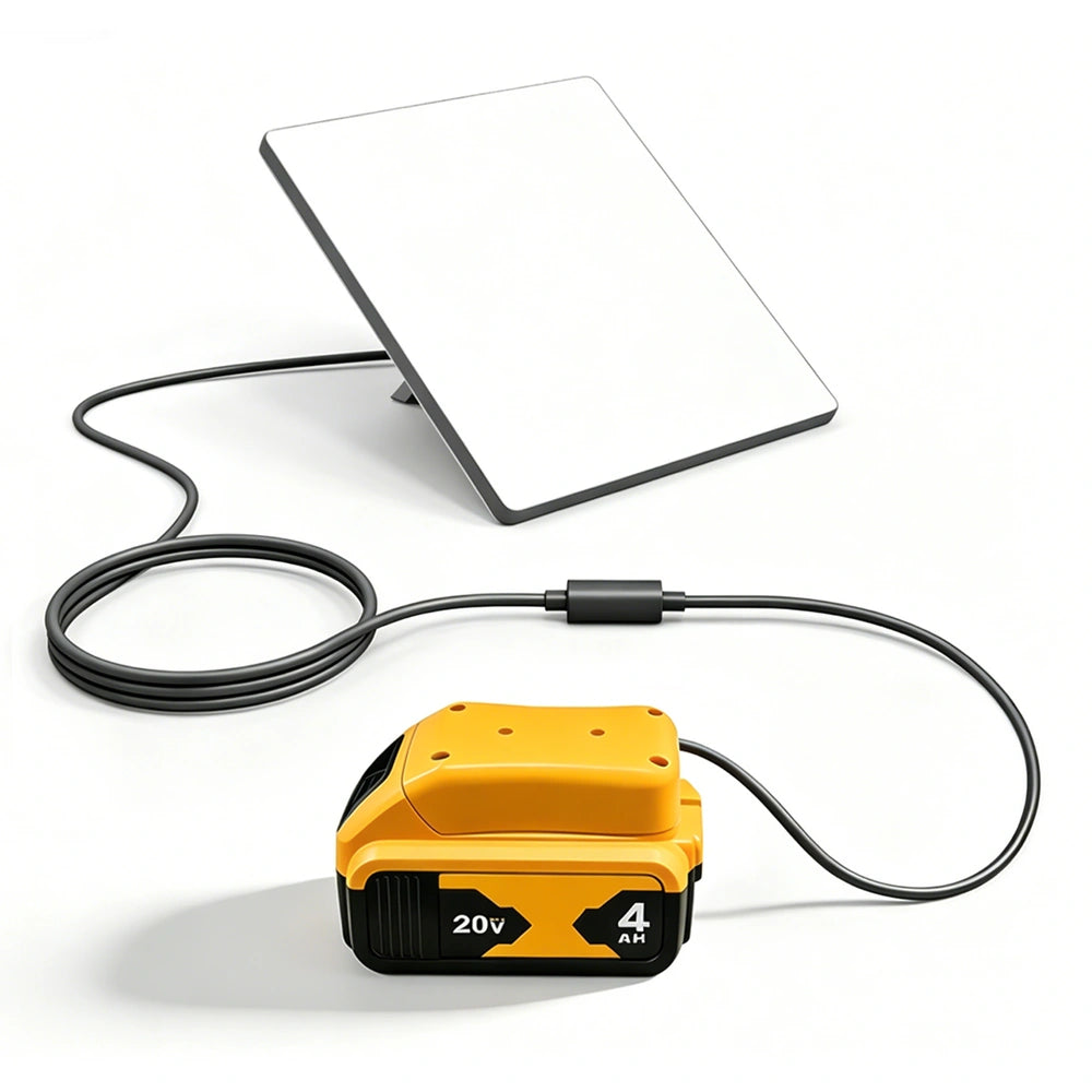 DeWalt battery adapter with DC power cable