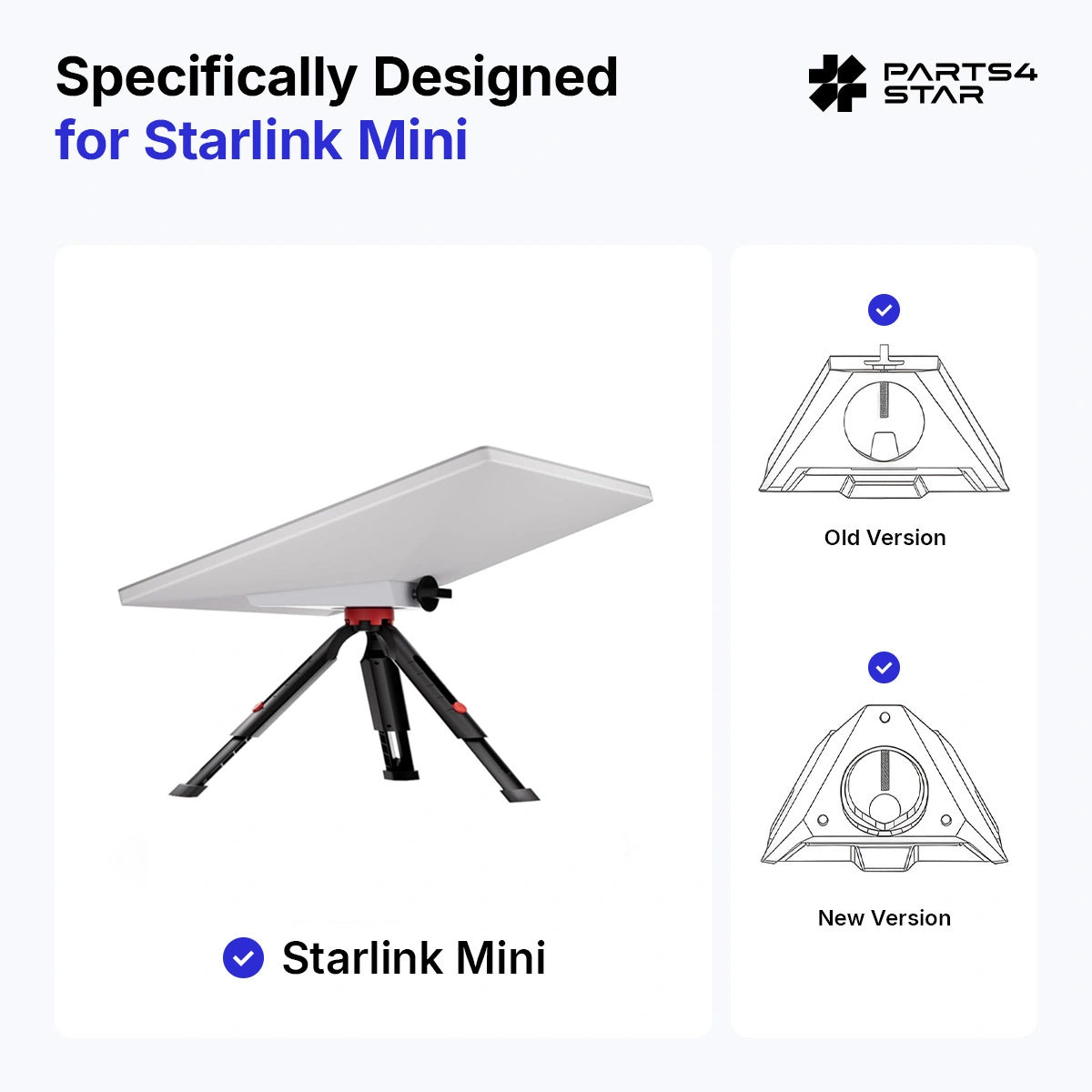 Starlink Mini Stativový držák s montážní sadou na zem, přenosný stojan