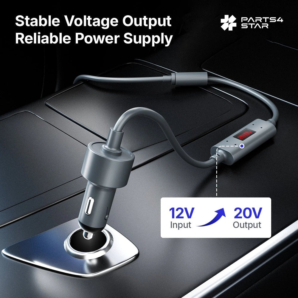 12V to 20V Car Power Converter DC Adapter - Parts4Star