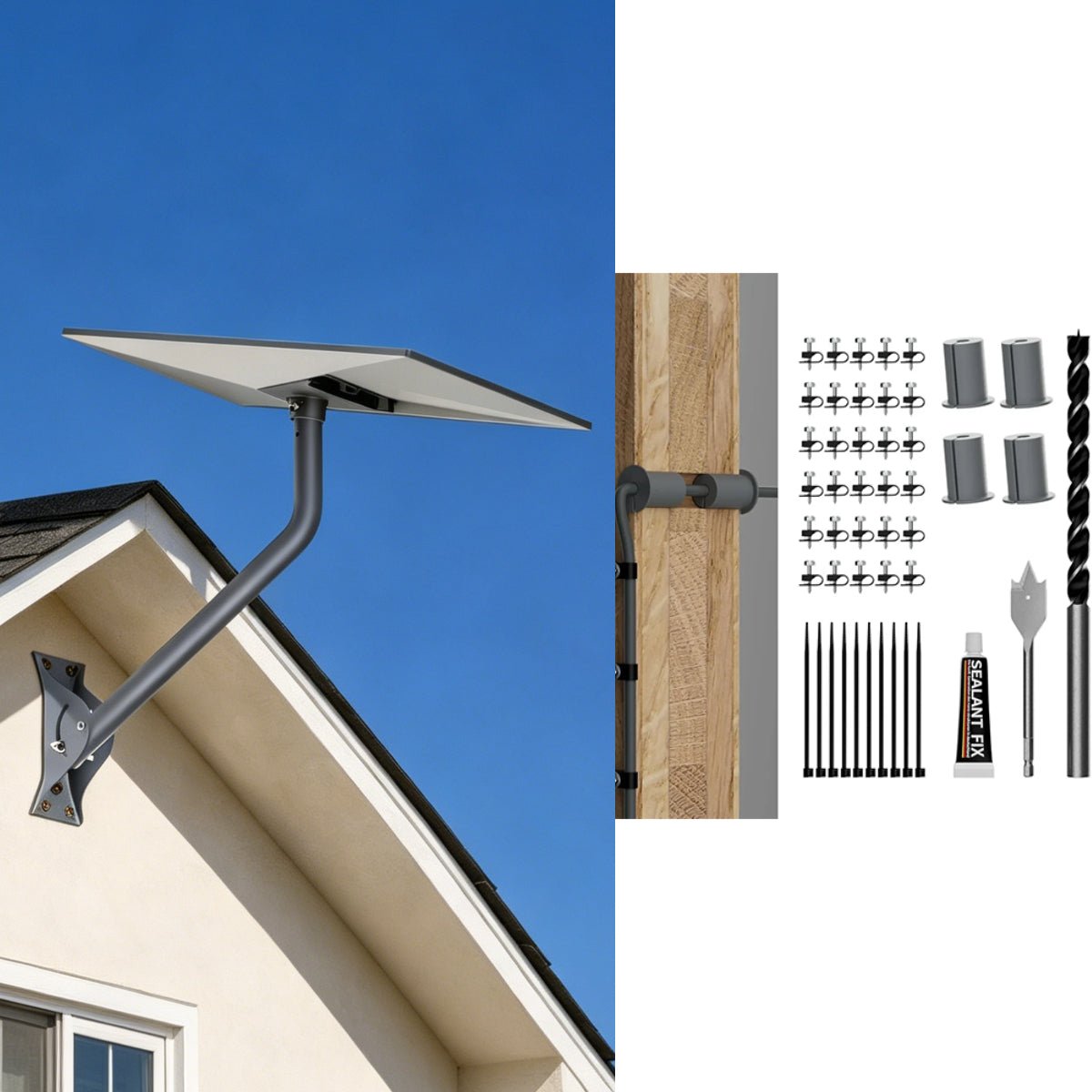 Starlink Gen 3 26" Adjustable Wall Mount Kit with Router & Cable Mounts - Parts4Star
